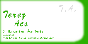 terez acs business card